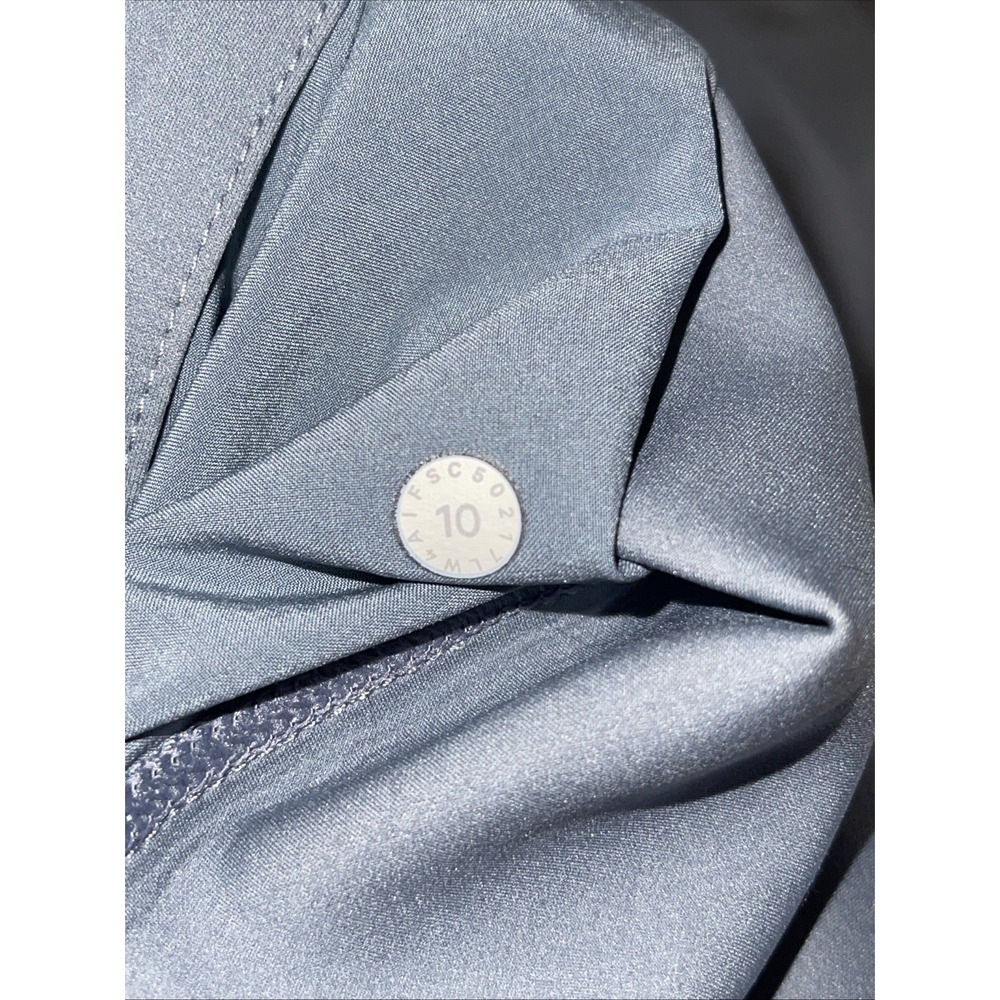 Lululemon Athletic Spell Out Hoodie Jacket Women 10 Gray Blue - Picture 14 of 14